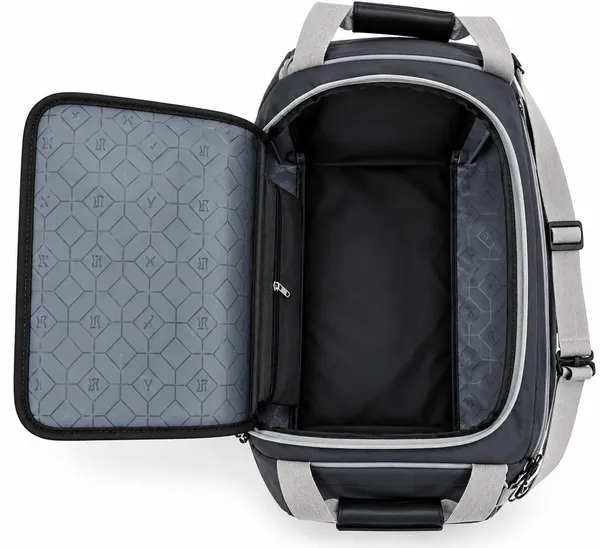 Duffle_Bags_For_Travel_For_Women_Padded_Fabric_Stitching_Gray_Color