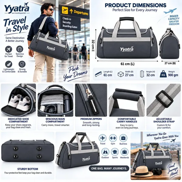 Duffle_Bags_For_Travel_For_Women_Padded_Fabric_Stitching_Gray_Color