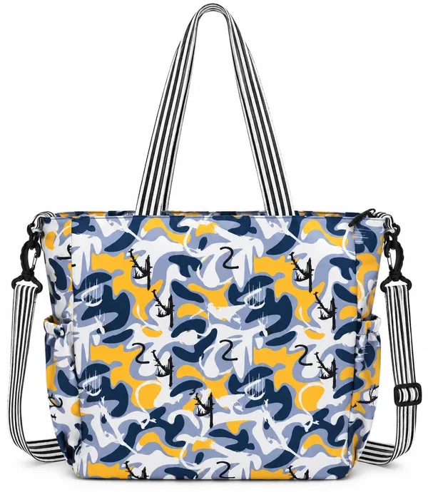 Women_S_Printed_Tote_Bag_With_Shoulder_Strap_And_Multiple_Pockets