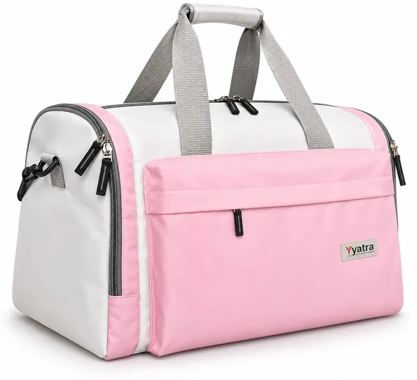 Travel_Duffle_Bag_Expandable_Large_Capacity_Tote_Bag_Pink