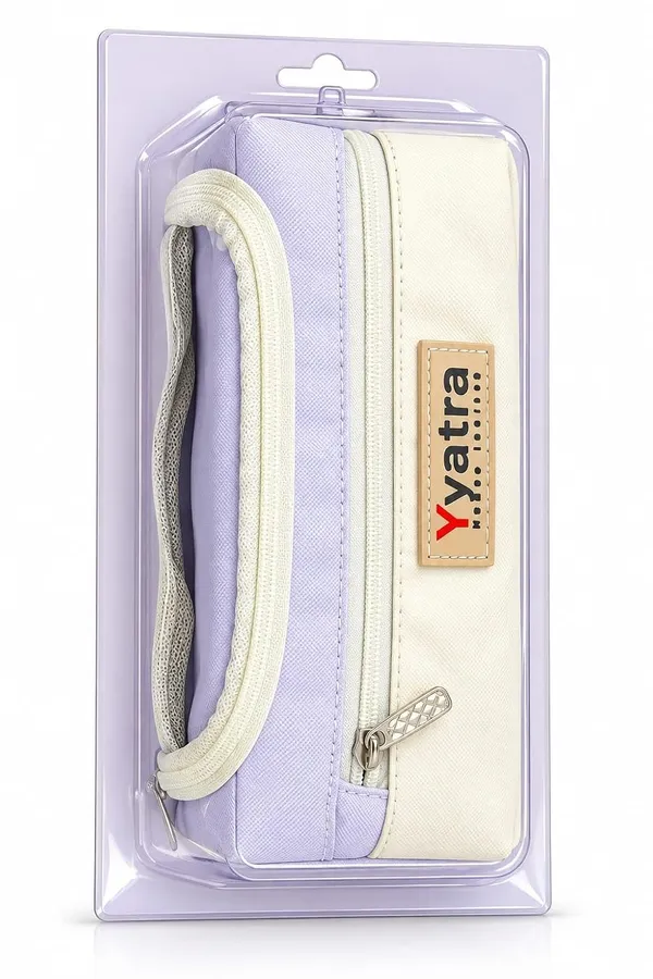 School_Pouch_College_Pencil_Case_Stationery_Storage_Bag_Purple_And_White