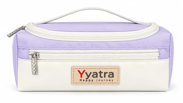 School_Pouch_College_Pencil_Case_Stationery_Storage_Bag_Purple_And_White