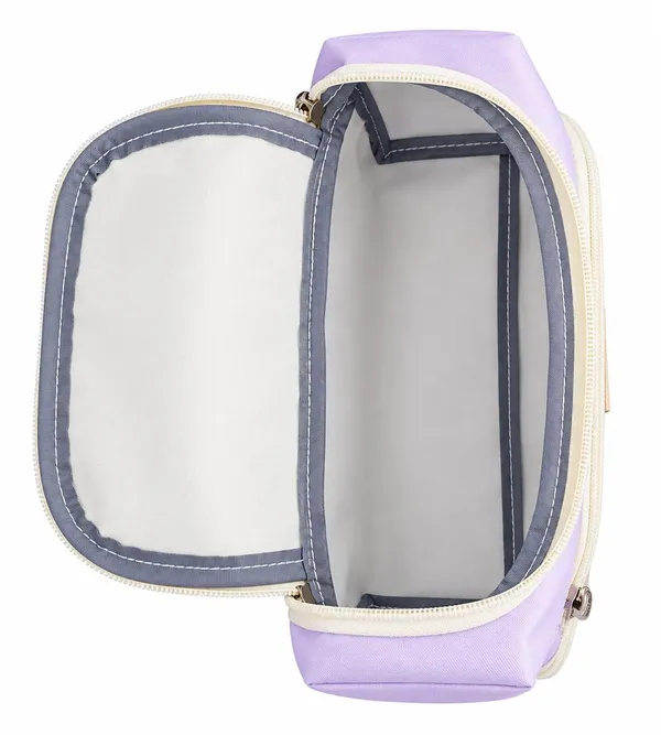 School_Pouch_College_Pencil_Case_Stationery_Storage_Bag_Purple_And_White