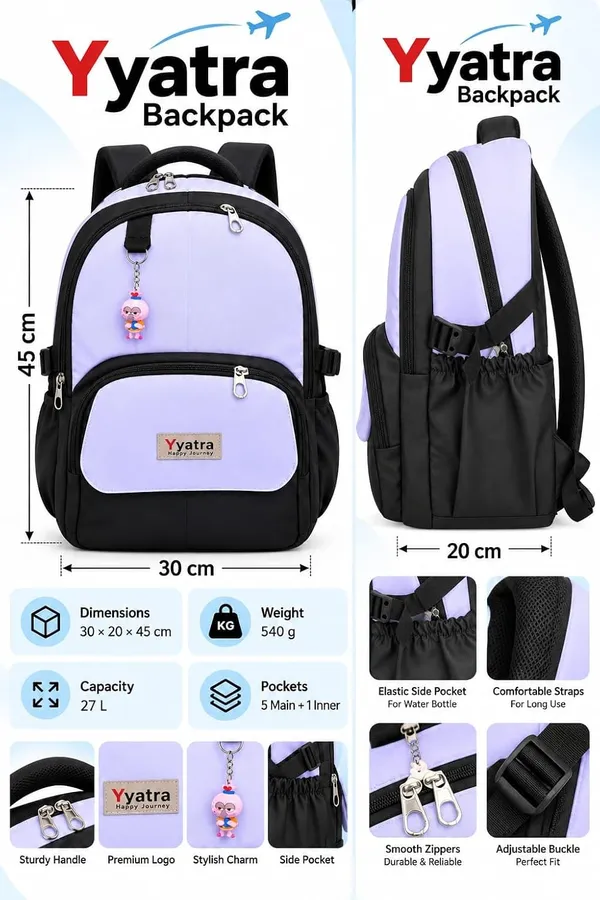 School_Backpack_For_Students_Casual_Travel_Bag_With_Multiple_Compartments
