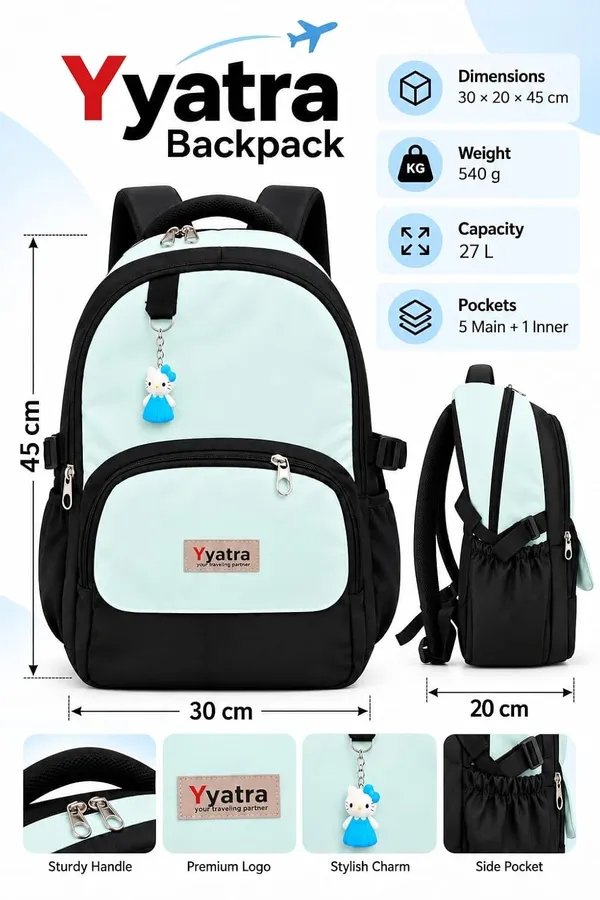 Yyatra_School_Backpack_For_Students_Multi_Pocket_Casual_Travel_Bag