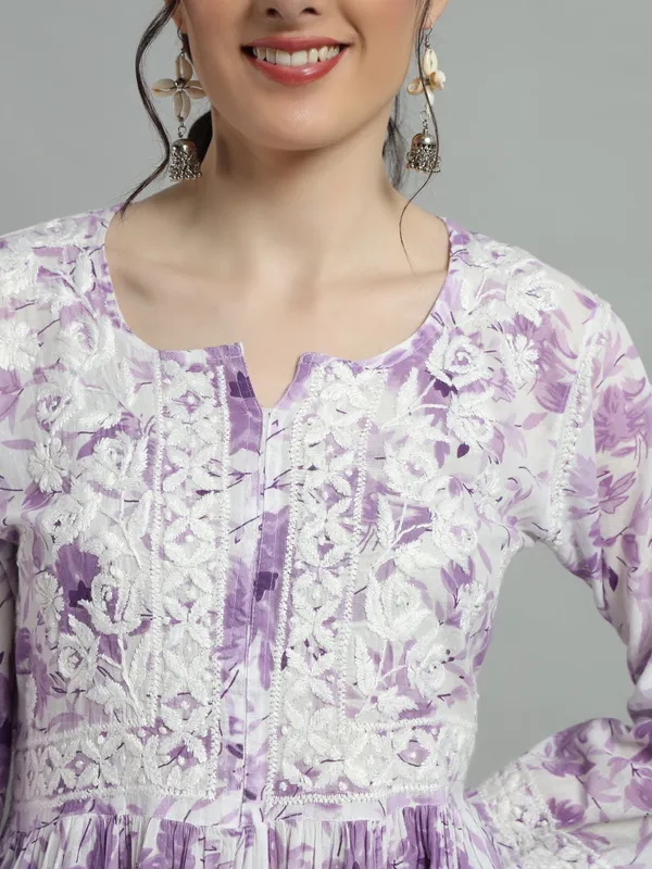 Short_Chikankari_Kurti_For_Womens_Purple