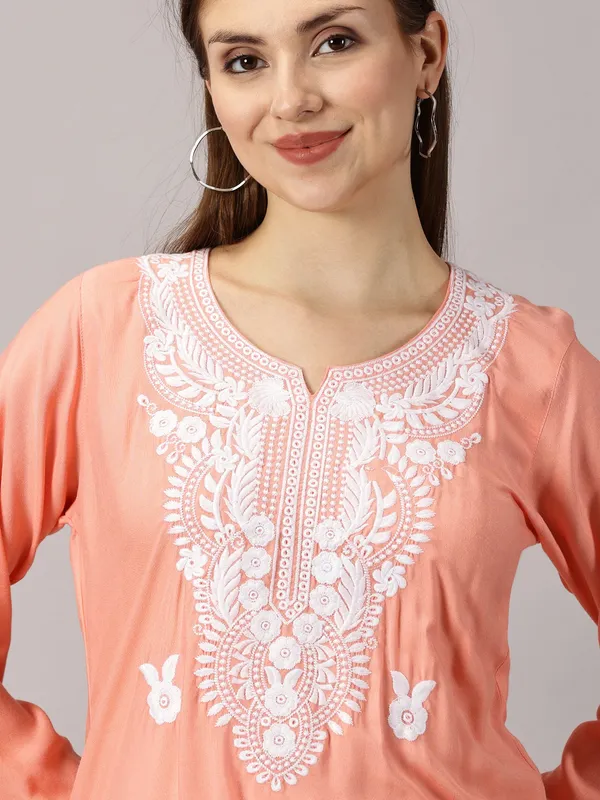 Rayon_Kurta_Sets_Rosegold_Rayon_Cotton