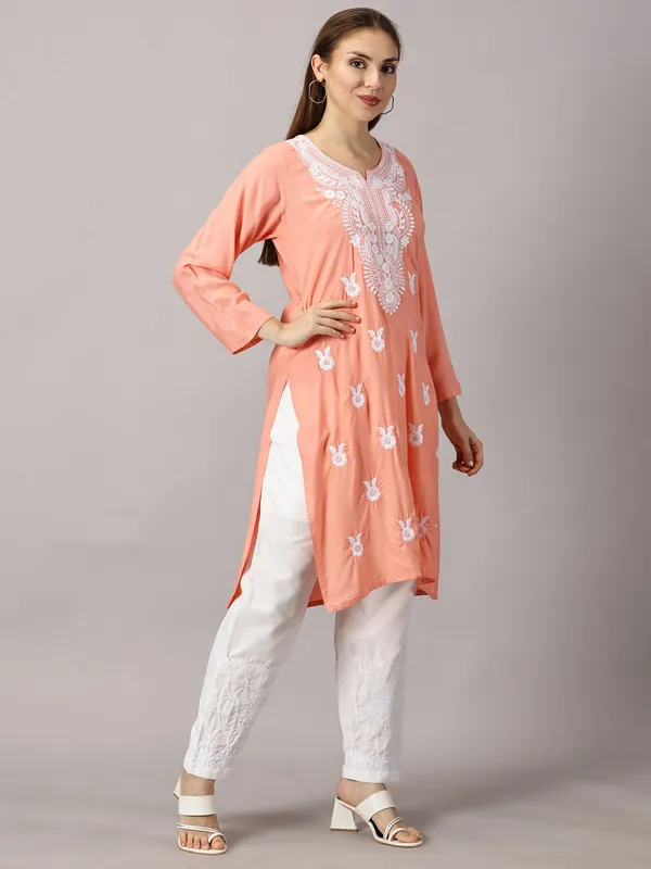 Rayon_Kurta_Sets_Rosegold_Rayon_Cotton