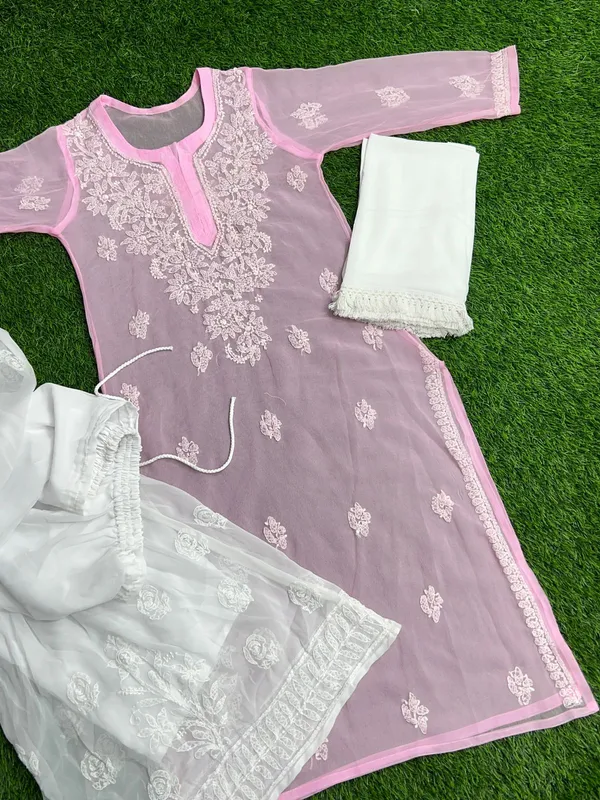 Kurti_Gharara_Sets_Rainbow_Pure_Georgette