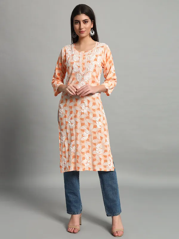 Cotton_Kurta_For_Women_Orange