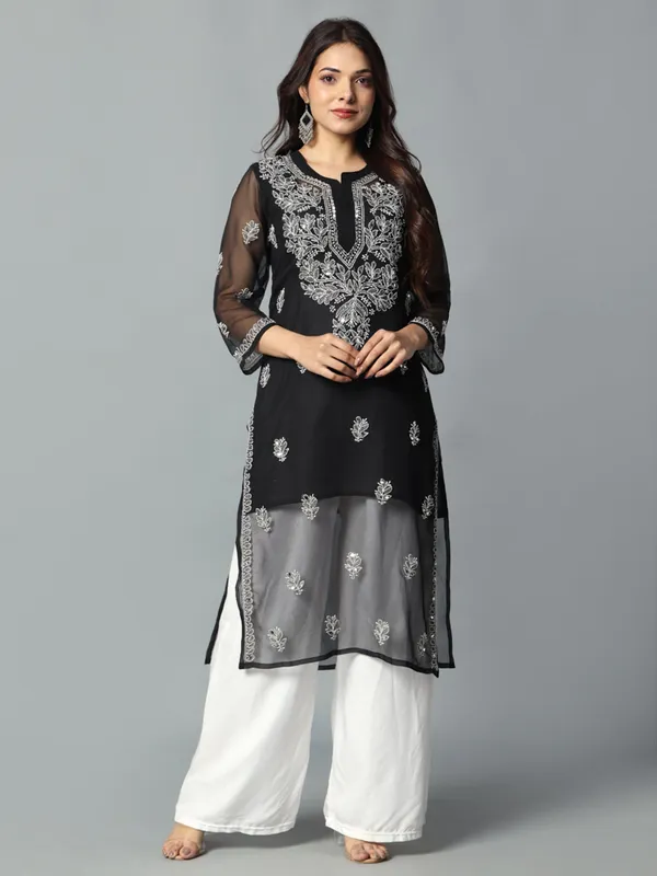 Embroidered_Georgette_Kurti