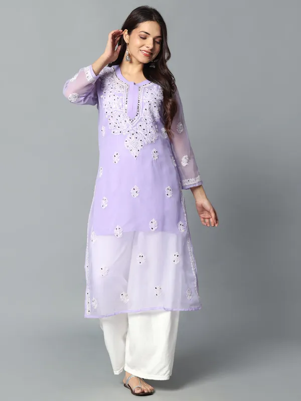 Embroidered_Georgette_Kurti