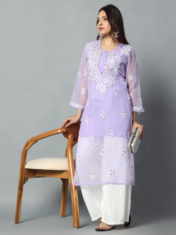 Embroidered_Georgette_Kurti