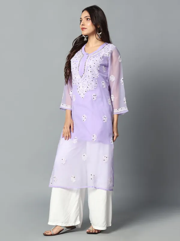 Embroidered_Georgette_Kurti