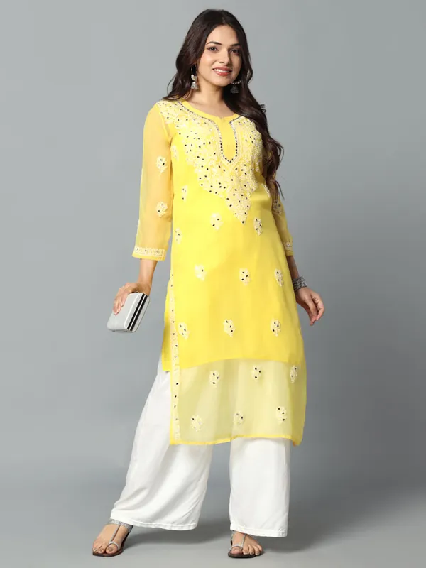Embroidered_Georgette_Kurti