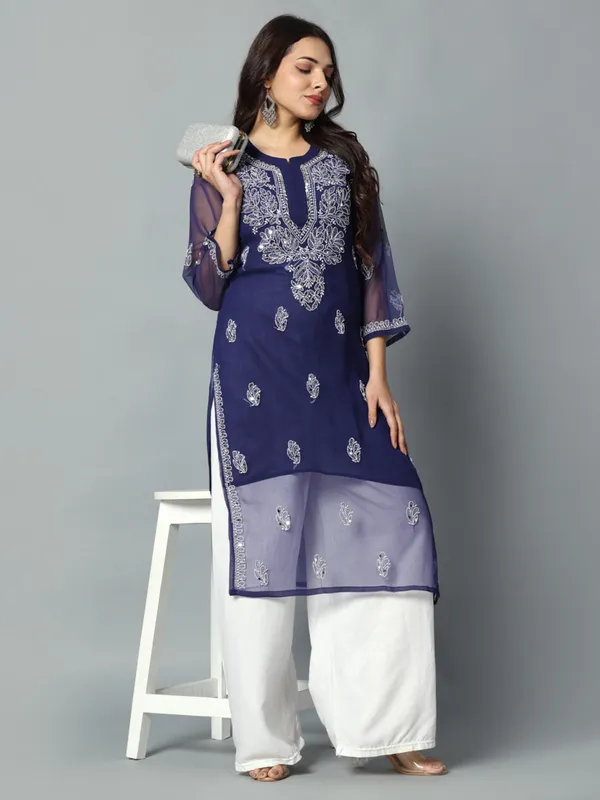 Embroidered_Georgette_Kurti