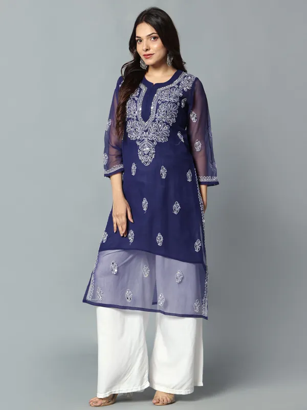 Embroidered_Georgette_Kurti