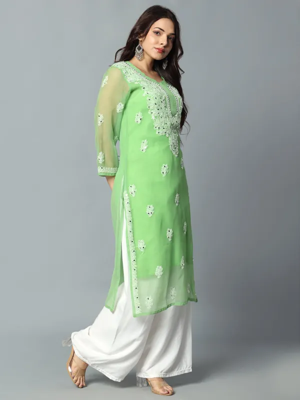 Embroidered_Georgette_Kurti