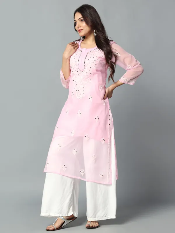Embroidered_Georgette_Kurti