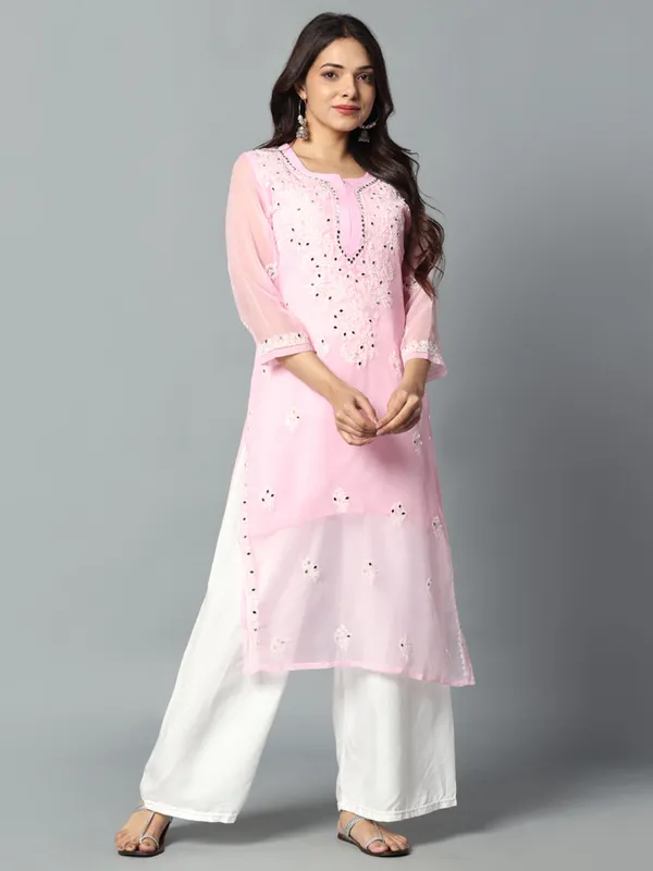 Embroidered_Georgette_Kurti