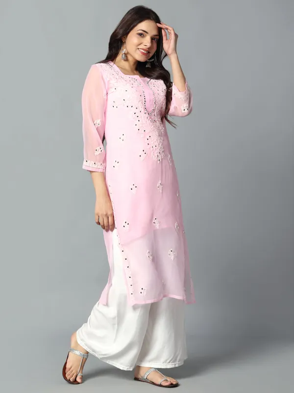 Embroidered_Georgette_Kurti