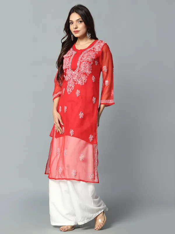 Embroidered_Georgette_Kurti