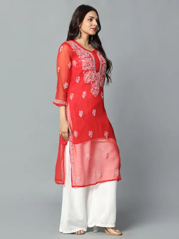 Embroidered_Georgette_Kurti