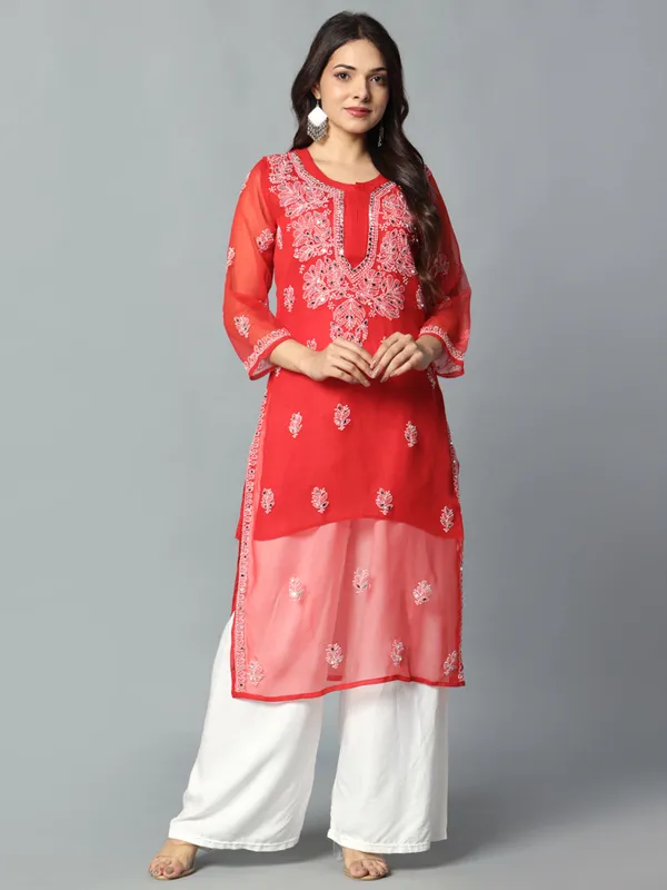 Embroidered_Georgette_Kurti