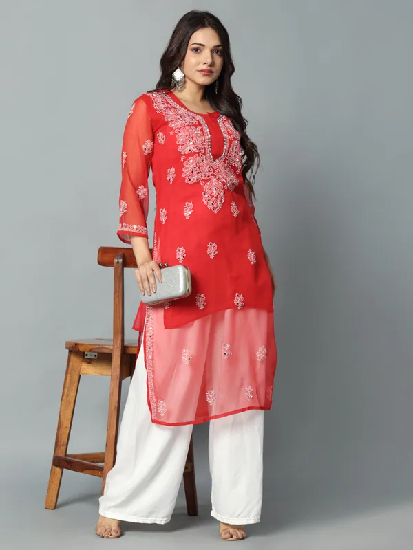 Embroidered_Georgette_Kurti