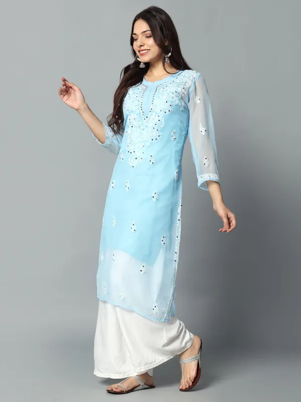 Embroidered_Georgette_Kurti
