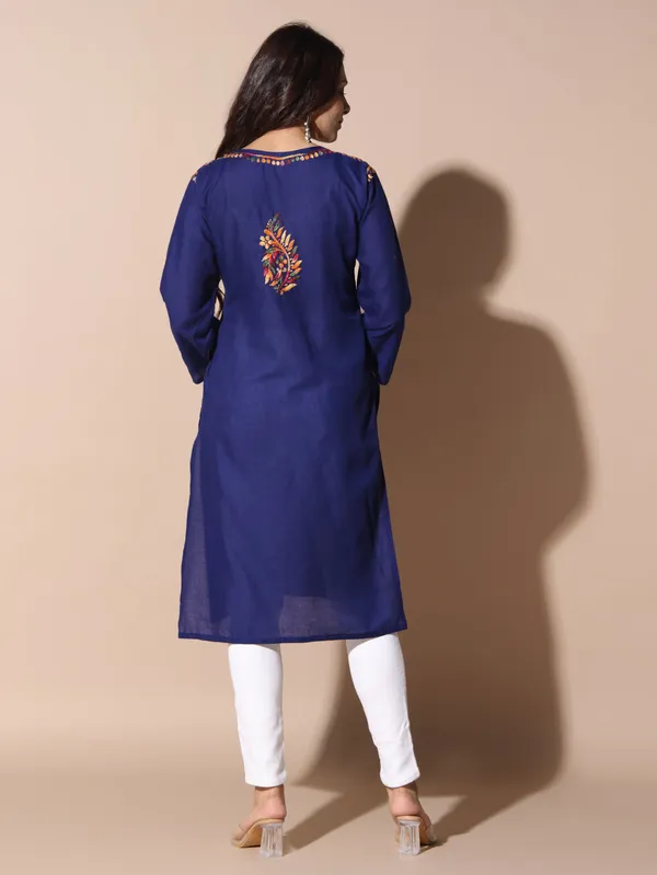Chikankari_Cotton_Kurti_Female_Cotton