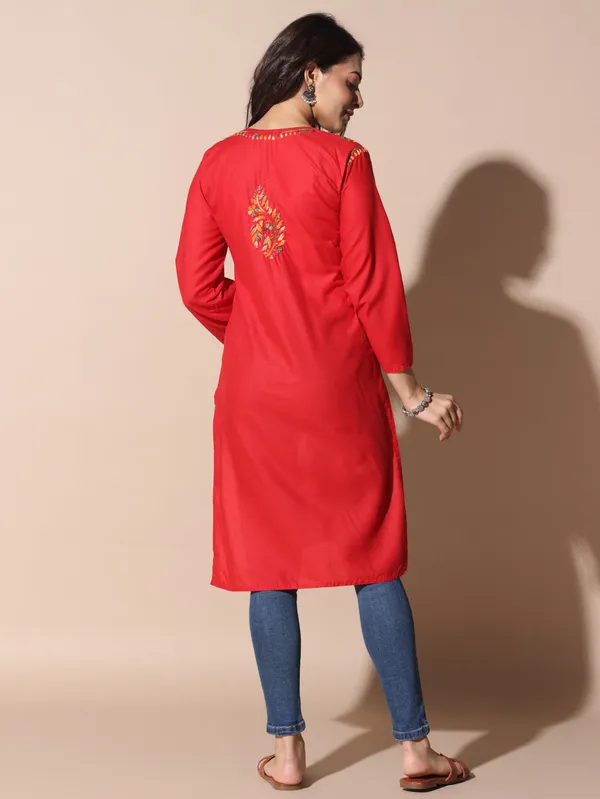 Chikankari_Cotton_Kurti_Female_Cotton