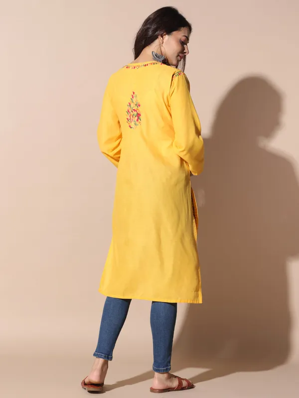Chikankari_Cotton_Kurti_Female_Cotton