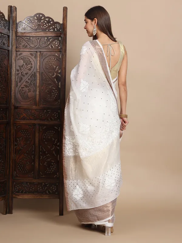 Maheshwari_Silk_Saree_Beigh_Pure_Chanderi_Silk