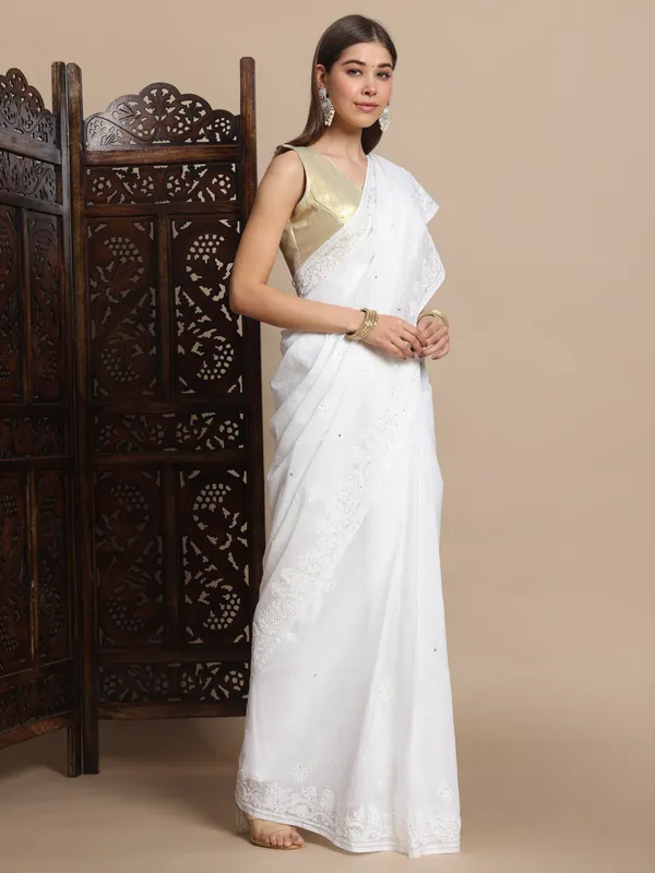 Premium_Kota_Doriya_Saree_White_Pure_Kota_Doria