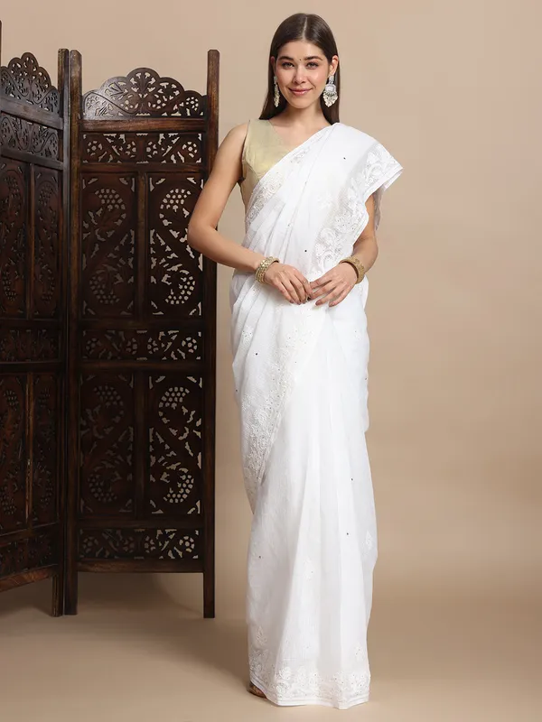 Premium_Kota_Doriya_Saree_White_Pure_Kota_Doria