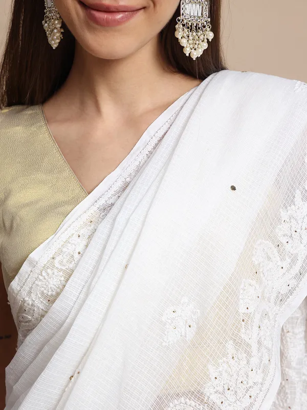 Premium_Kota_Doriya_Saree_White_Pure_Kota_Doria