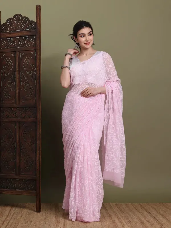Exclusive_Tepchi_Hand_Made_Chikankari_Saree_Baby_Pink_Female_Adults