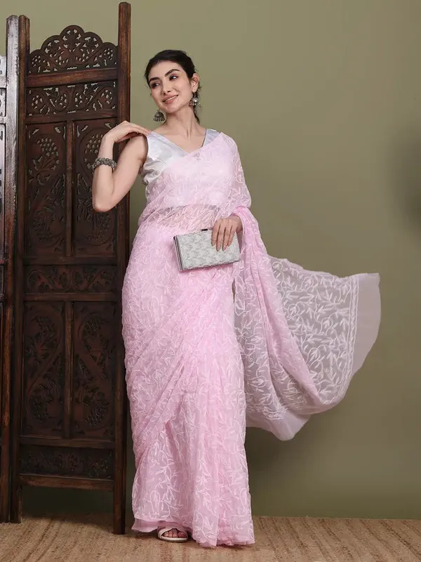 Exclusive_Tepchi_Hand_Made_Chikankari_Saree_Baby_Pink_Female_Adults