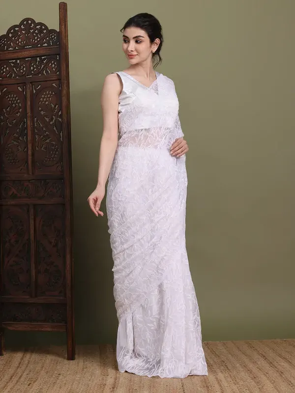 Exclusive_Tepchi_Hand_Made_Chikankari_Saree_White_Female_Adults