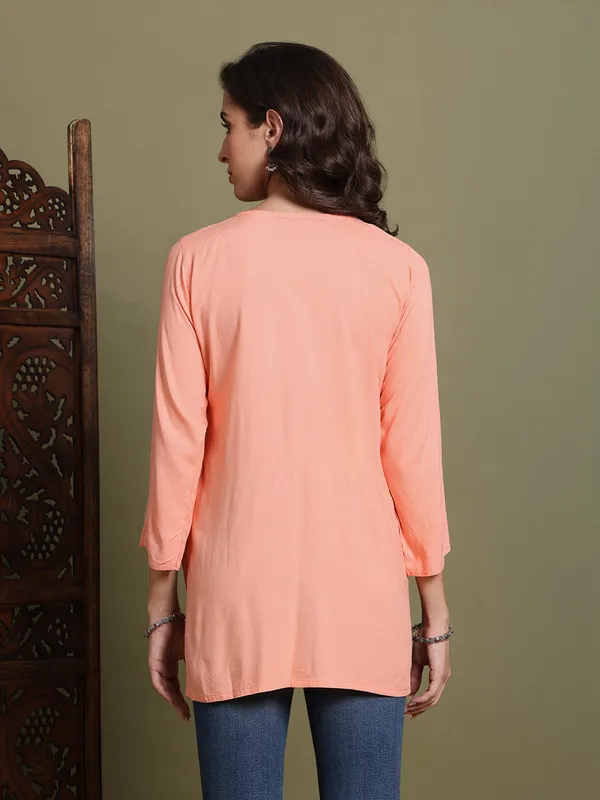 Rayon_Kurtis_For_Summer_Rose_Gold