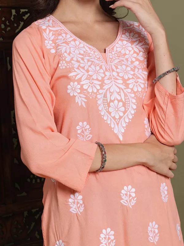 Rayon_Kurtis_For_Summer_Rose_Gold