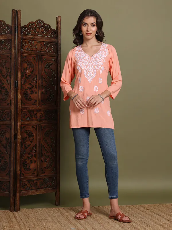Rayon_Kurtis_For_Summer_Rose_Gold