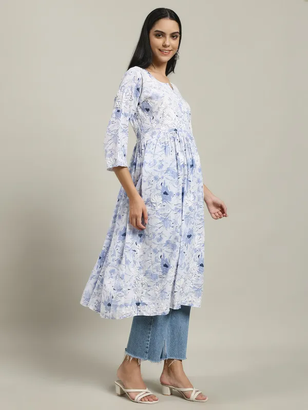 Chikankari_Long_Gown_For_Women_Powder_Blue