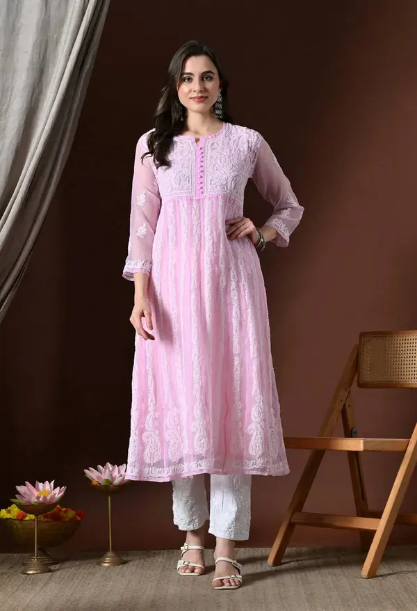 Chikankari_Handwork_Georgette_Anarkali_Female_Pure_Georgette