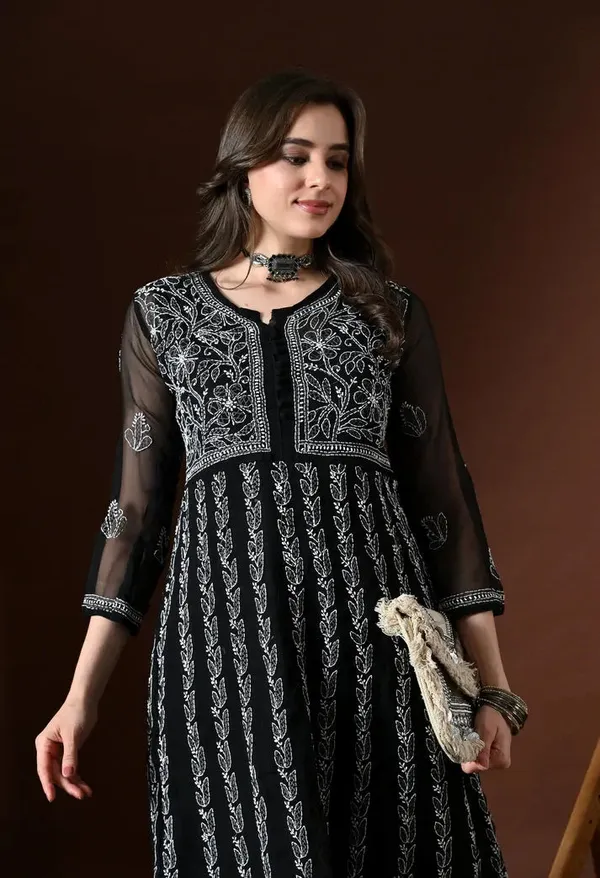 Chikankari_Handwork_Georgette_Anarkali_Female_Pure_Georgette