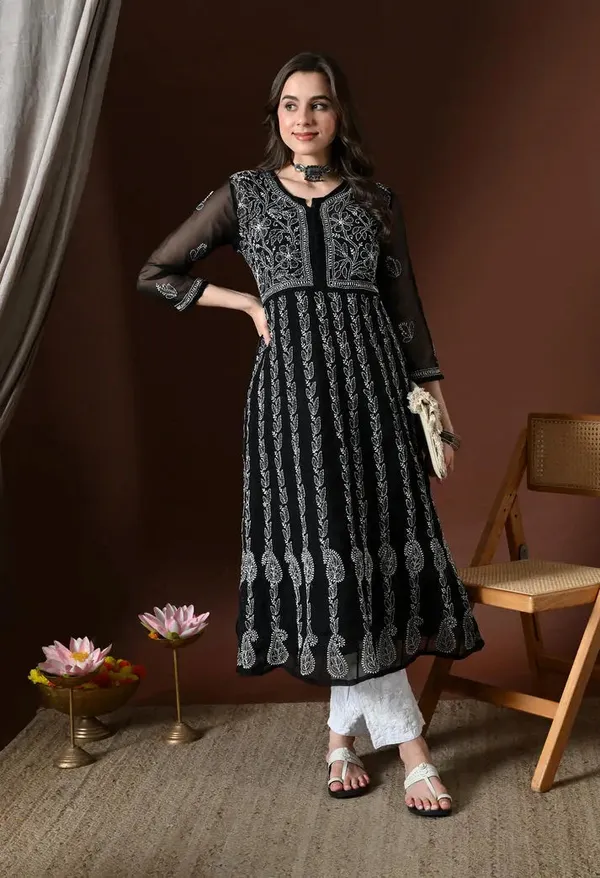 Chikankari_Handwork_Georgette_Anarkali_Female_Pure_Georgette