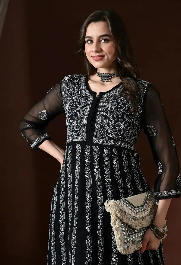 Chikankari_Handwork_Georgette_Anarkali_Female_Pure_Georgette
