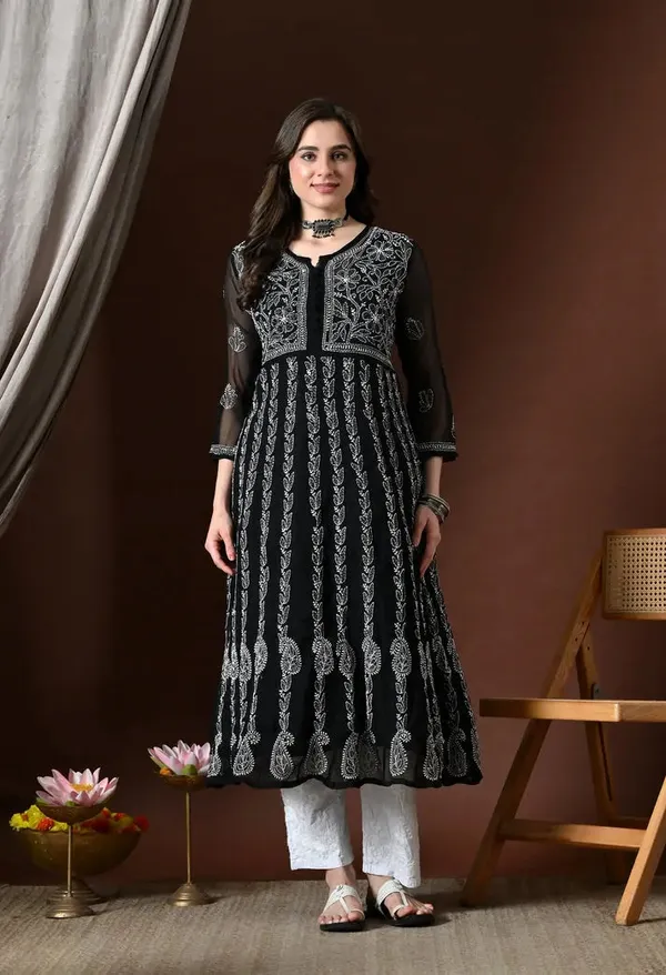 Chikankari_Handwork_Georgette_Anarkali_Female_Pure_Georgette