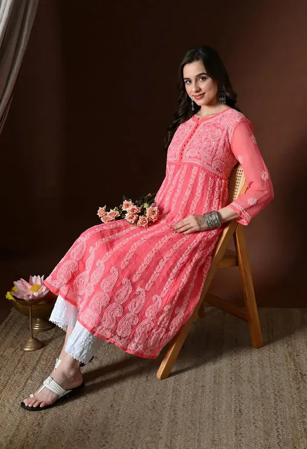 Chikankari_Handwork_Georgette_Anarkali_Female_Pure_Georgette